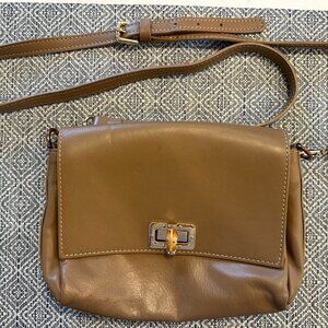 Valentina Fiore Leather Crossbody Purse